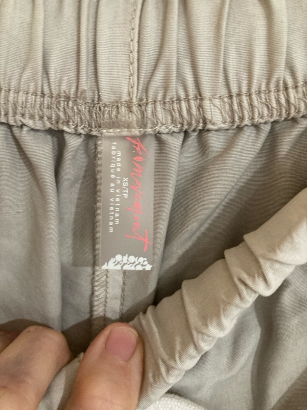 Free people movement Light tan Elastic Waist Joggers XS - Picture 2 of 12